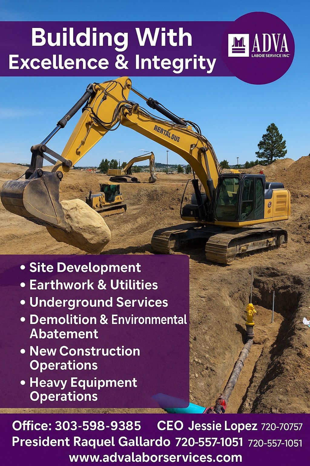 Earth Work Over 100 Trucks a Day